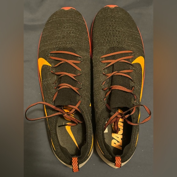 Size 13 Men’s Nike Air Zoom Fly Flyknit FK Black AR4561-068 Flash Crimson Runnin - Picture 4 of 7